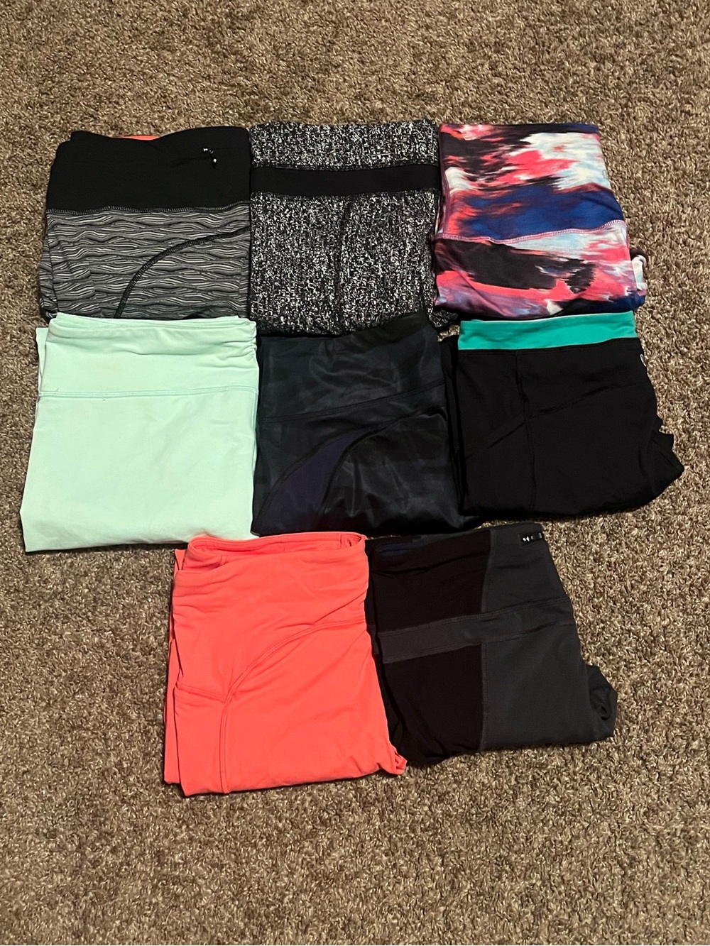 Lululemon Leggings Bundle Size 10 | 8 Pairs Mixed Colours and Lengths Lot